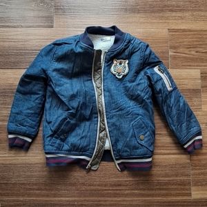Boys Denim Bomber Jacket
